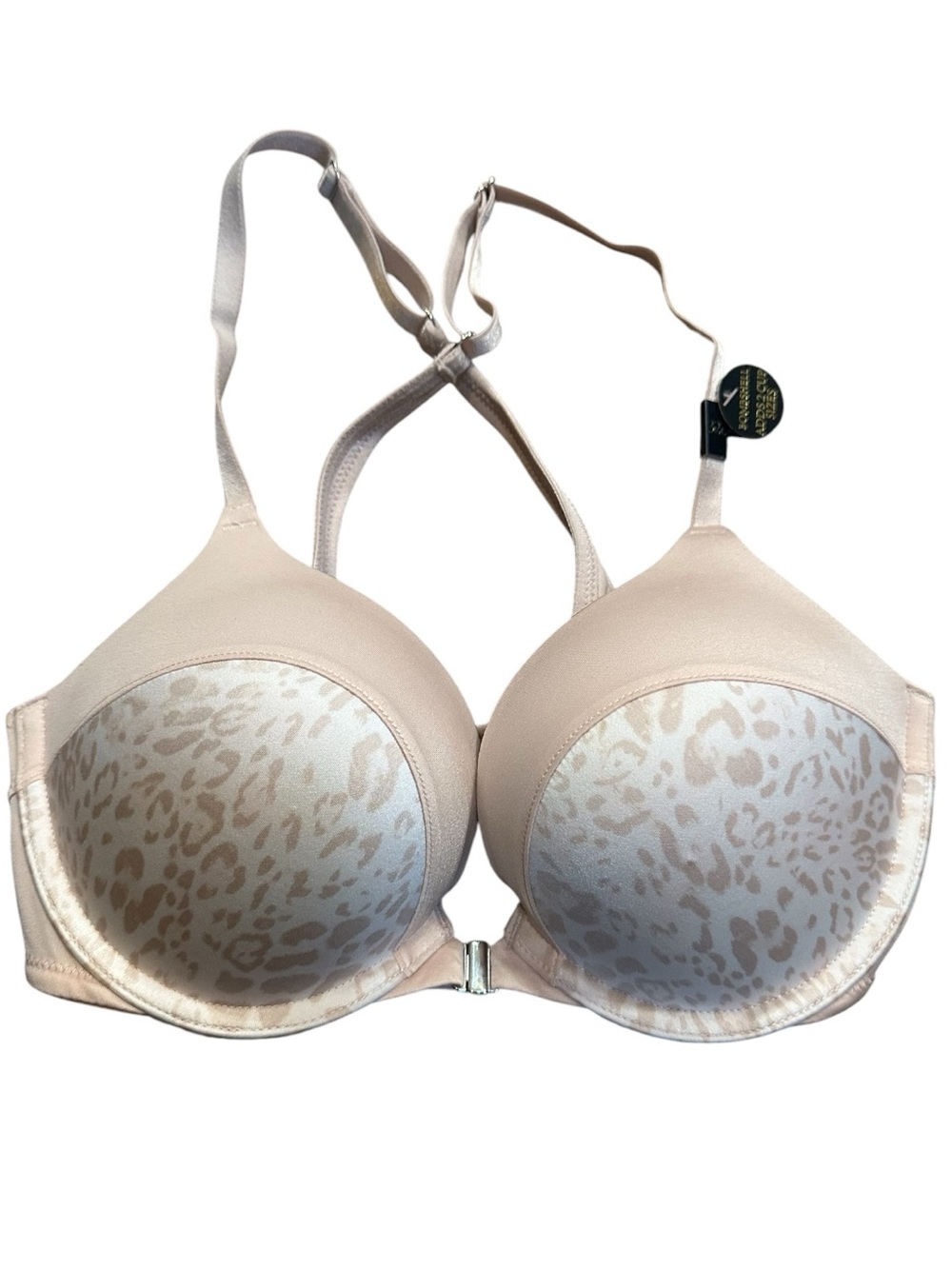 Victoria’s Secret Bombshell Add 2 Cups Leopard Print Push-Up Bra 32C